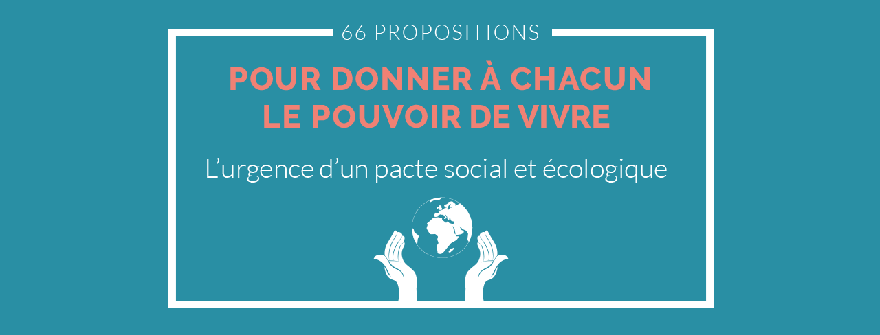 66 propositions pour un nouveau pacte social et écologique