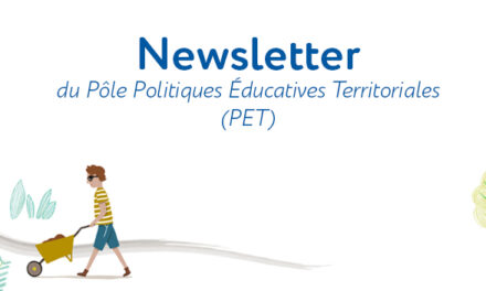 Newsletter du Pôle Politiques Éducatives Territoriales (PET)