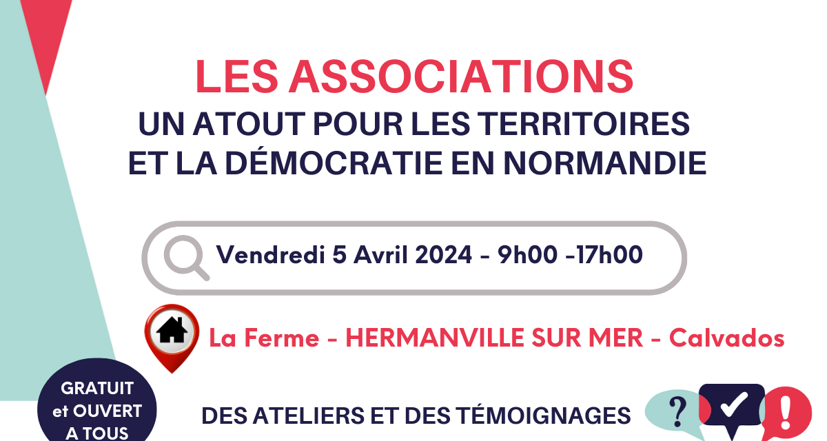 Les associations : un atout pour les territoires et la démocratie en Normandie