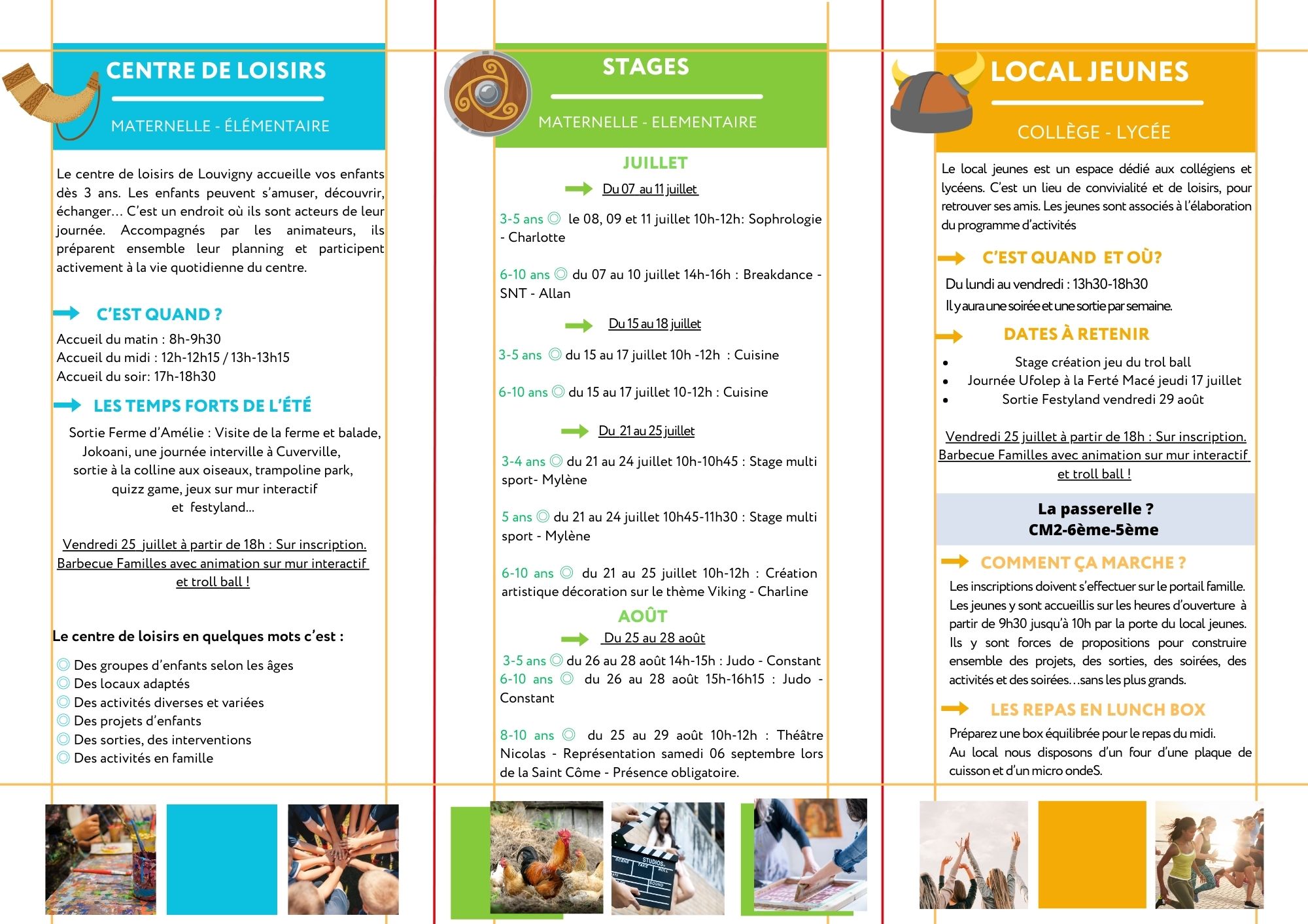 vacances ete 2025 Louvigny