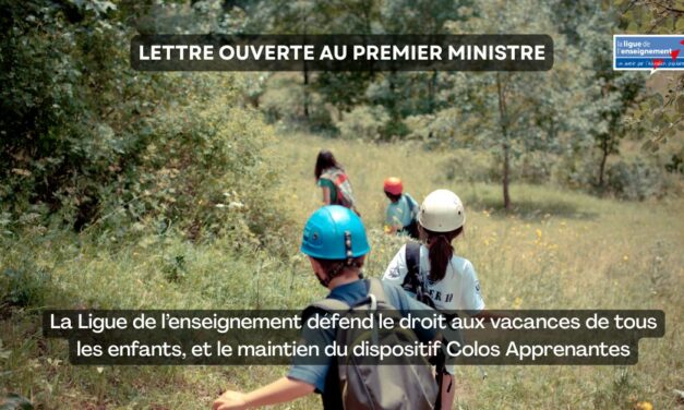 Lettre ouverte – droit aux vacances