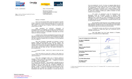 Soutien au Planning Familial du Calvados : lettre ouverte à la CAF du Calvados