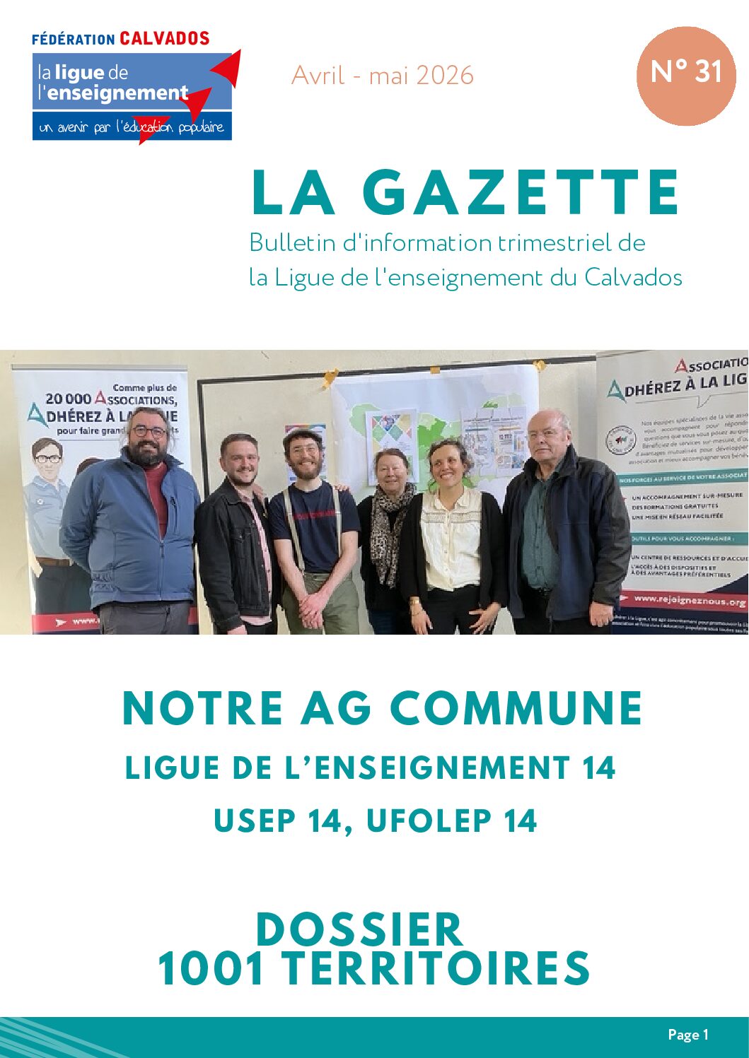 Gazette N°31 - Mars - Avril 2026
